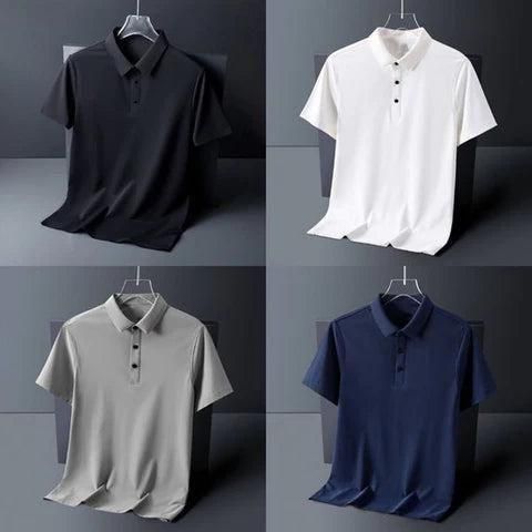 Solid Half Sleeves Men's Polo T-Shirt Pack Of 4