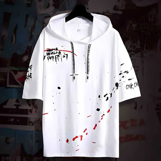 Hooded Neck Mens T-Shirt